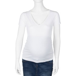 Supermom Zwangerschapsshirt V-hals Wit S tem L