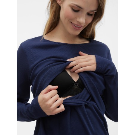 Mamalicious Voedingstop Regular Fit Donkerblauw S tem XXL