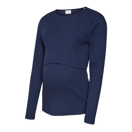 Mamalicious Voedingstop Regular Fit Donkerblauw S tem XXL