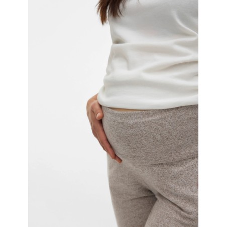 Mamalicious Zwangerschapsbroek Regular Fit Beige S tem XL
