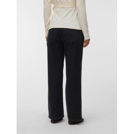 Mamalicious Zwangerschapsjeans Wide Leg Zwart S tem XXL