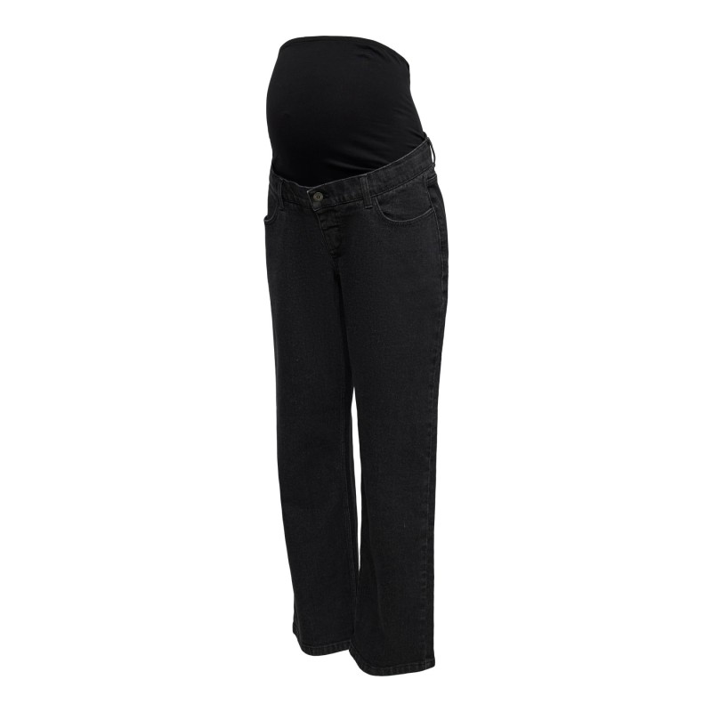 Mamalicious Zwangerschapsjeans Wide Leg Zwart S tem XXL