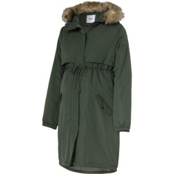Mamalicious Zwangerschapsjas Parka Donkergroen S
