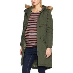 Mamalicious Zwangerschapsjas Parka Donkergroen S