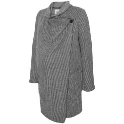 Mamalicious Zwangerschapsvest Watervalhals Grijs S tem XL