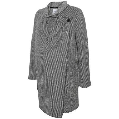Mamalicious Zwangerschapsvest Watervalhals Grijs S tem XL