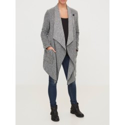 Mamalicious Zwangerschapsvest Watervalhals Grijs S tem XL