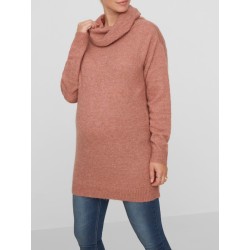 Mamalicious Zwangerschapstrui Lange Knit Oudroze S tem XL