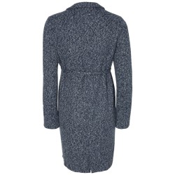 Mamalicious Zwangerschapsmantel Reverskraag Blauw S tem XL