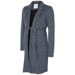 Mamalicious Zwangerschapsmantel Reverskraag Blauw S tem XL