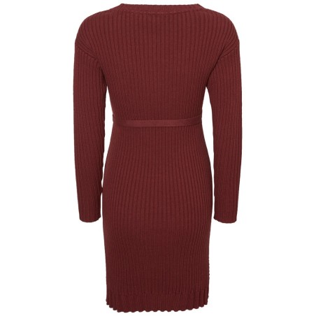 Mamalicious Zwangerschapsjurk Knit Zinfandel S tem L