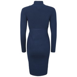 Mamalicious Zwangerschapsjurk Koltrui Blauw M tem XL