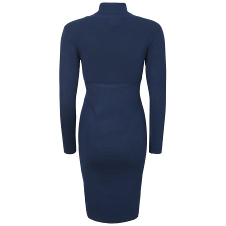 Mamalicious Zwangerschapsjurk Koltrui Blauw M tem XL