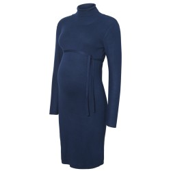 Mamalicious Zwangerschapsjurk Koltrui Blauw M tem XL