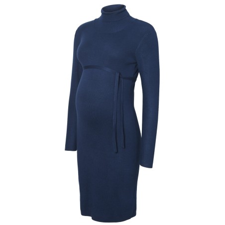 Mamalicious Zwangerschapsjurk Koltrui Blauw M tem XL