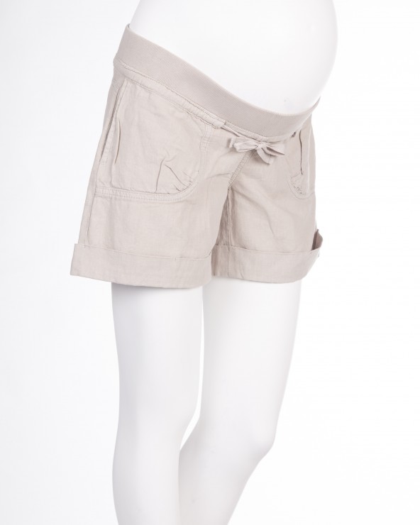 Linnen Zwangerschapsshort bellybutton NIEUW