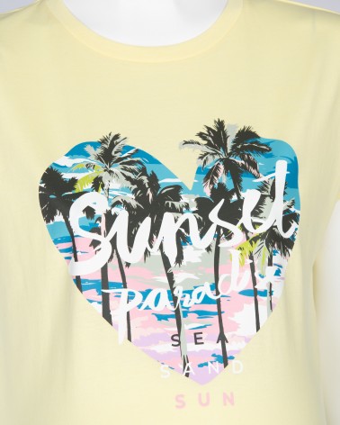 T-shirt Mamalicious MLVacay Sunset Paradise Nieuw